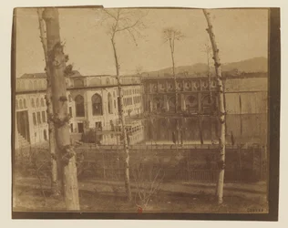 Teherán, palacio, patio del lago Golestan